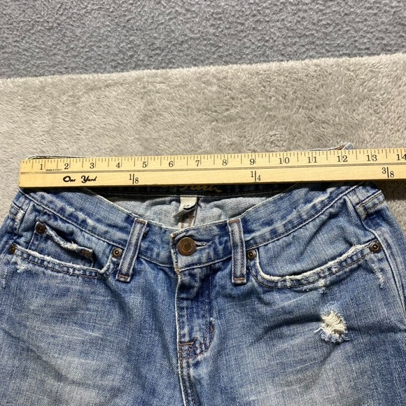 Vintage Abercrombie & Fitch Jeans Womens 0 Blue Madison Flare Distressed Denim - Picture 3 of 11